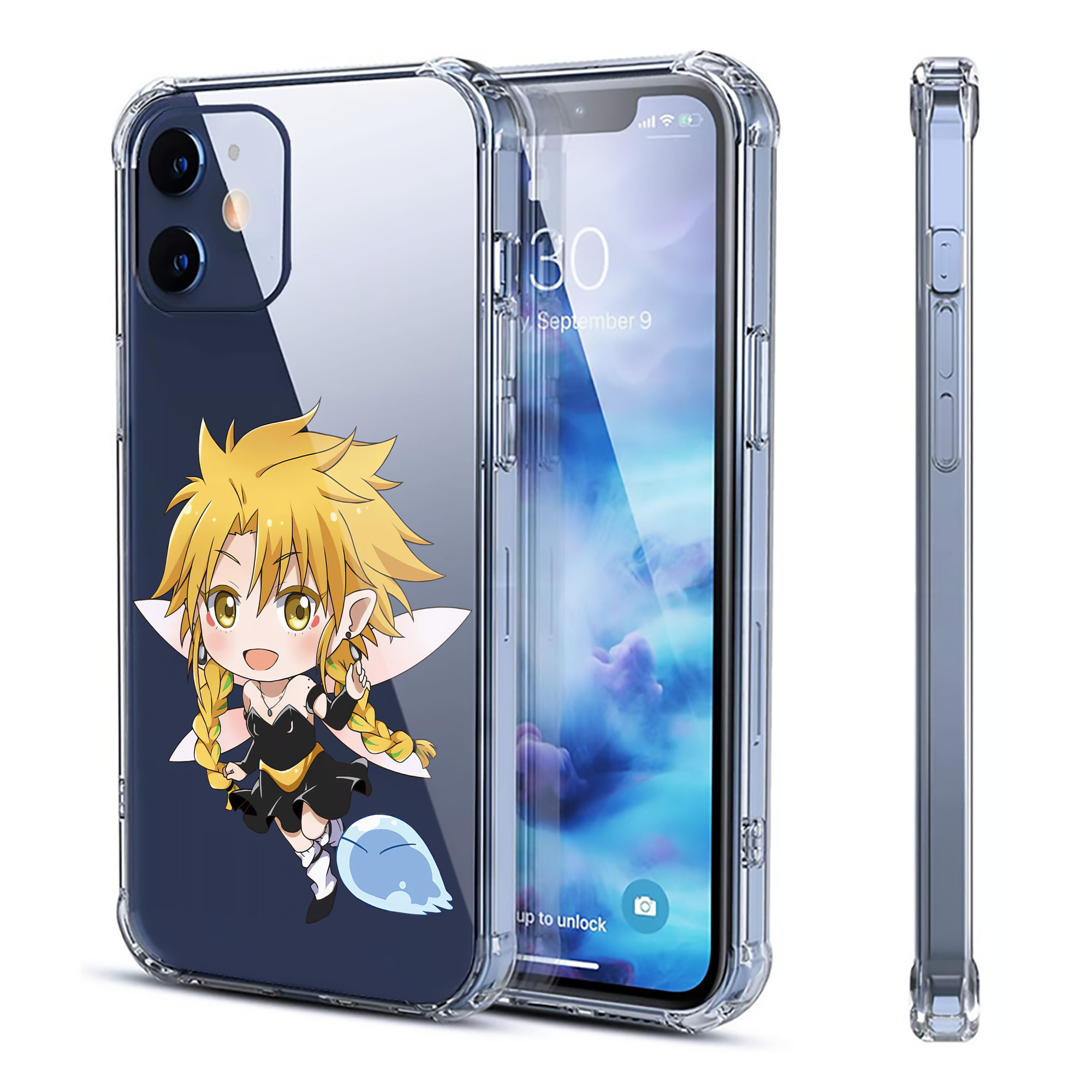 （画像用） 転スラ Regarding Reincarnated to Slime 【iPhone 12シリーズ対応】透明スマホケース（クリアソフトケース）
